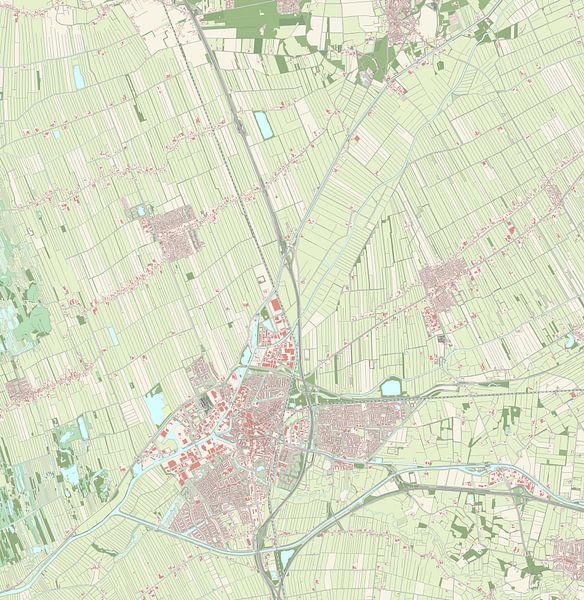 Kaart van Meppel van Rebel Ontwerp