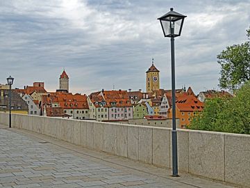 Stenen brug Regensburg van Katrin May