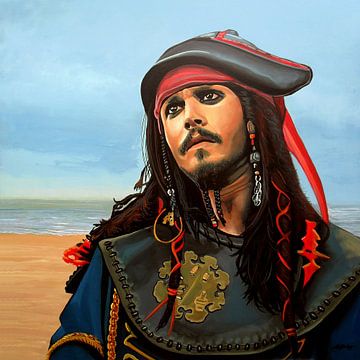 Kapitein Jack Sparrow Schilderij