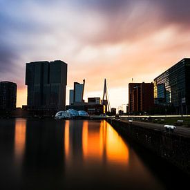 Sunset skyline Rotterdam by Tom van Vark Photography