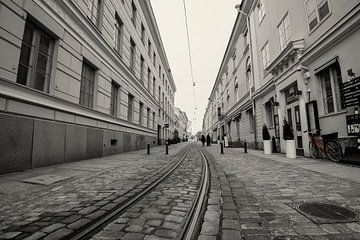 Street in Helsinki sur Leon Doorn