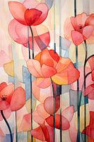 Mohnblumen abstrakt