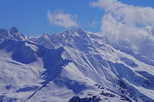Alpentoppen met sneeuw