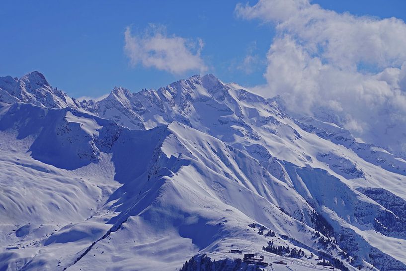 Sommets alpins avec neige par Babetts Bildergalerie