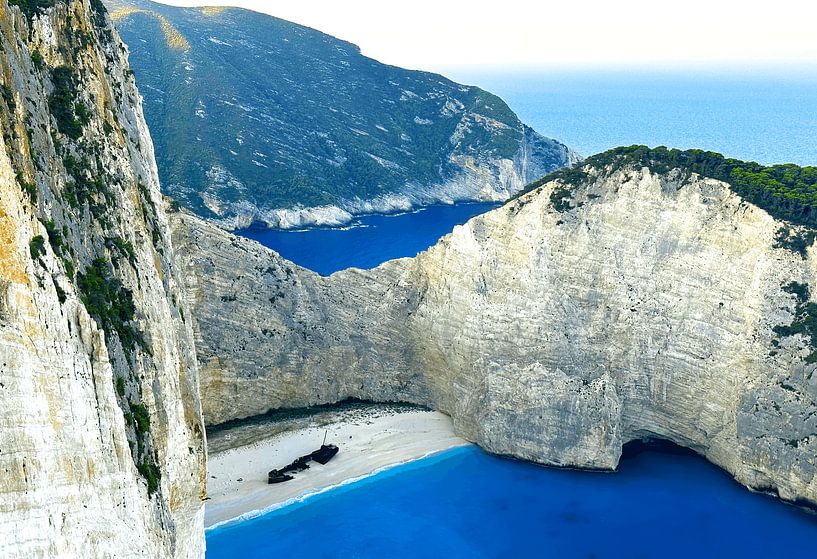 Baie de Zakynthos Schiffswarck par Robert Styppa