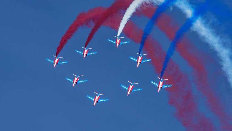 Patrouille de France 2024. von Jaap van den Berg