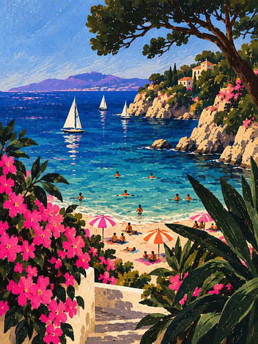 Turquoise Bay – A day at the beach on the Mediterranean