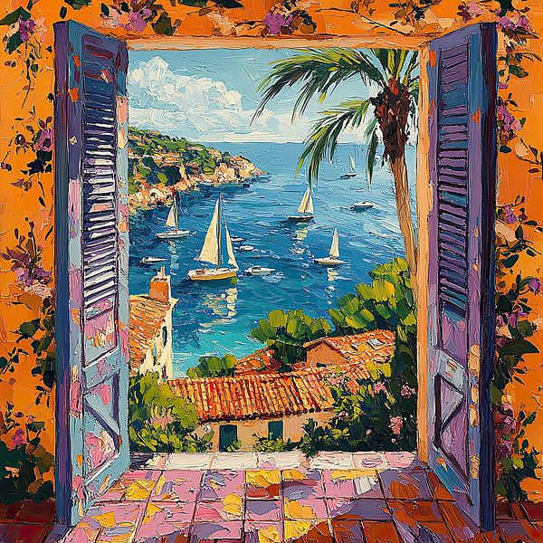 Matisse inspires Open Window Sea by Niklas Maximilian