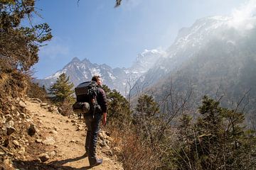 Randonnée dans le parc national de Sagarmatha Nepal sur Ton Tolboom