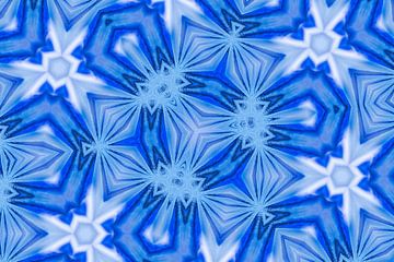 Kaleidoscope blue Mandala by Jessica Berendsen