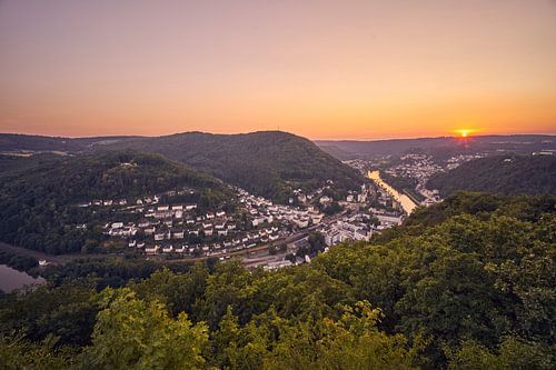 German village by the river