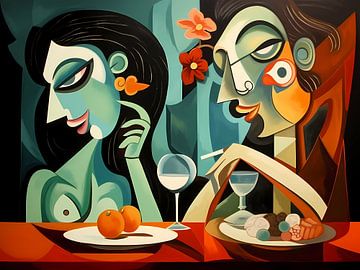 Paar beim Abendessen von haroulita