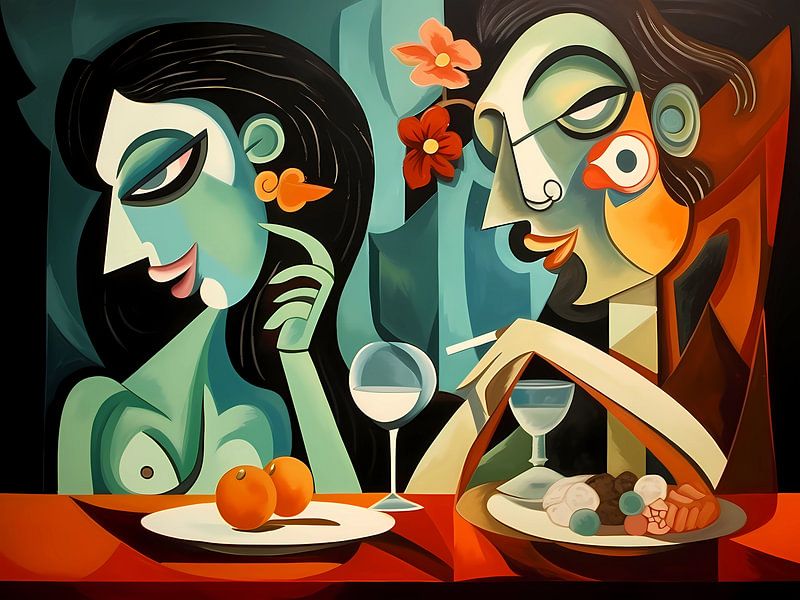 Paar beim Abendessen von haroulita