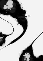 Noir et blanc abstrait II