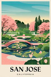 San Jose, California Vintage Travel Poster. von Poster Art Shop