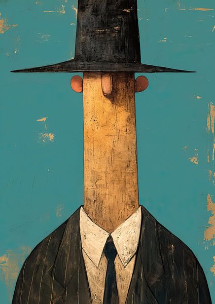 Portrait surréaliste | Timbered Expression par La collection ARTEO