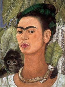 Frida, Selbstbildnis mit Affe, 1938
