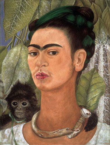 Frida, Zelfportret met aap, 1938