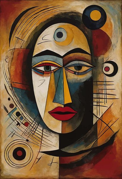 Abstract African Tribal Mask Art by MIROKKU