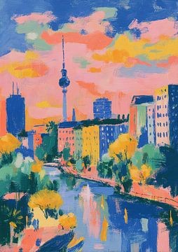 Berlijn Plakkaatverf Matisse Chagall van Niklas Maximilian