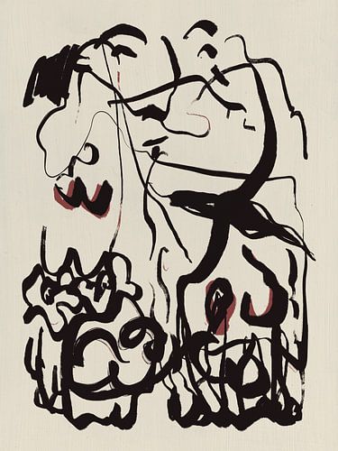 Formes rouges abstraites