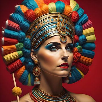 Cleopatra in rainbow colours by Gert-Jan Siesling