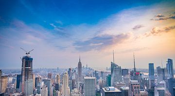 Uitzicht over New York City in de richting van het Emipre State Building van Patrick Groß