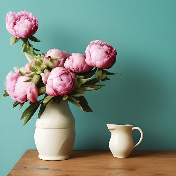 Peony composition 4 by Jadzia Klimkiewicz