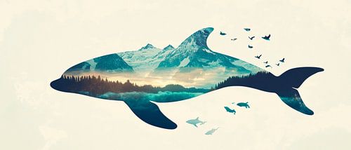 Waterwereld in de walvis