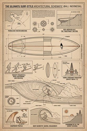 Le style de surf d'Uluwatu