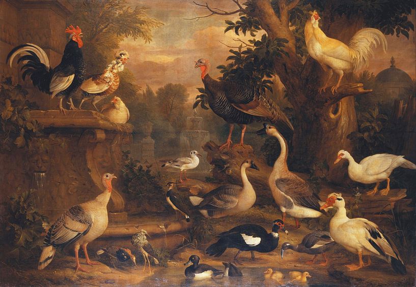Birds in a Landscape, Jakob Bogdani by Masterful Masters