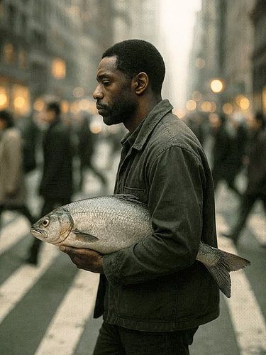 One Person One Street  and One Fish 05