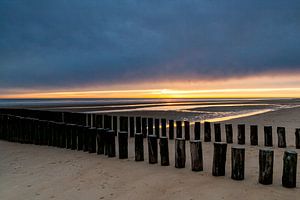 Coucher de soleil Zeeland 2 sur Gijs de Kruijf