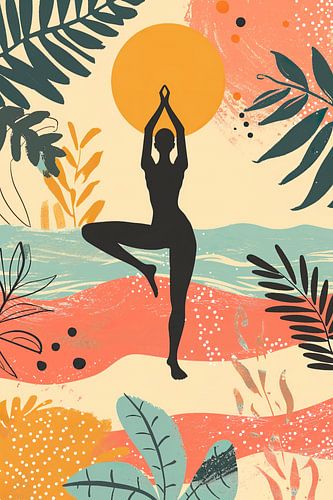 Sun salutation on the coast