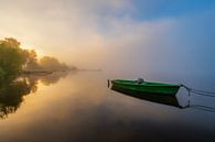 Boot auf dem Hopfensee bei Sonnenaufgang von Deimel Fotografie Miniaturansicht