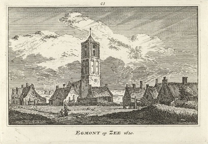 Abraham Rademaker, View of Egmond aan Zee, 1620 by Atelier Liesjes