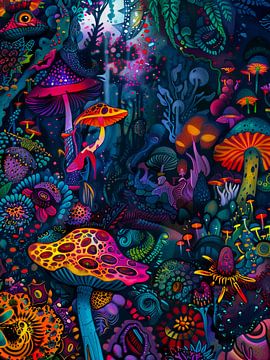 Psychedelische paddenstoelen van haroulita