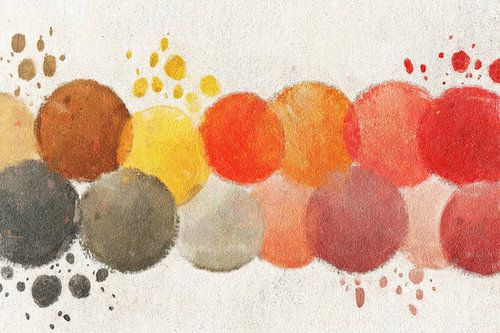 Autumn string of colour circles