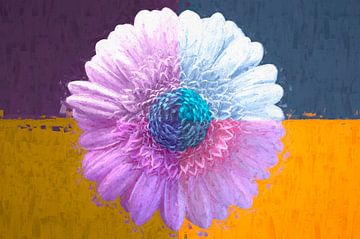 Painted flower van Digital Art Studio