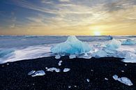 Blauw ijs op diamantstrand van Tilo Grellmann thumbnail