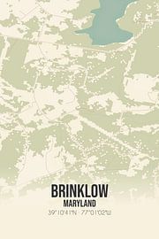 Vintage map of Brinklow (Maryland), USA. by Prints of Place