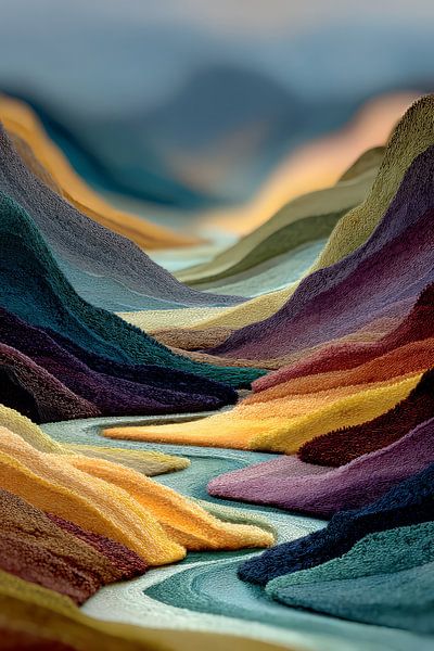 bunte fiktive Landschaft von Egon Zitter