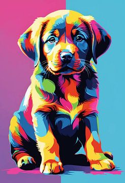 Labrador Retriever Pop Art van MIROKU