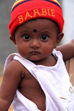 Petite fille au Sri Lanka sur Gert-Jan Siesling