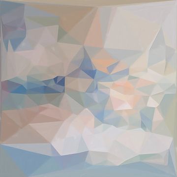 Abstract geometrische driehoeken van Maurice Dawson