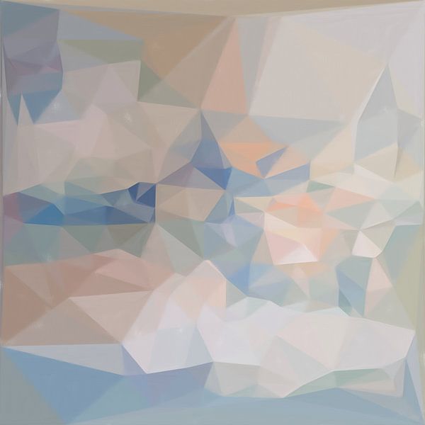 Abstract geometric triangles by Maurice Dawson