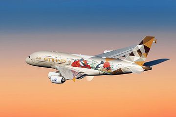 Etihad Airbus A380 von Gert Hilbink