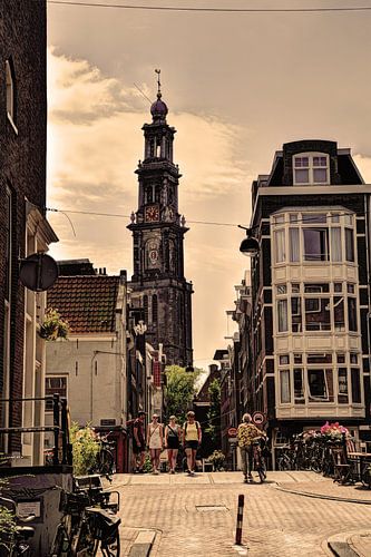 Westerkerk Jordaan Amsterdam Nederland Oud