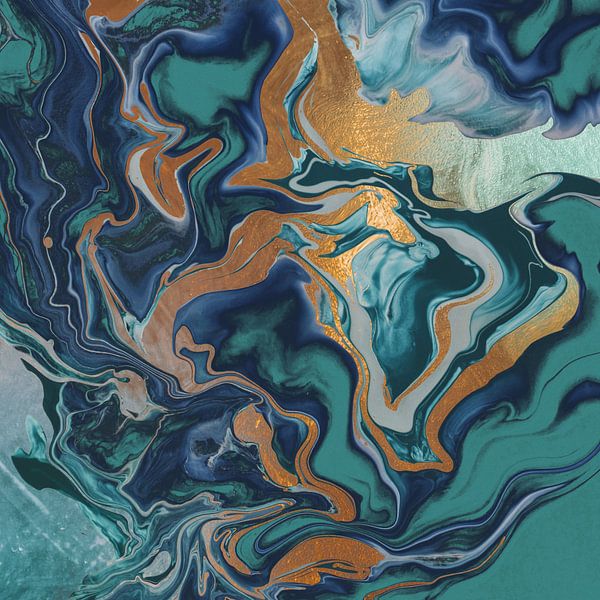 Dramaqueen Marble Green by Monika Strigel