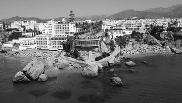 Balcon de Europa Nerja Black and White by Drone Europa